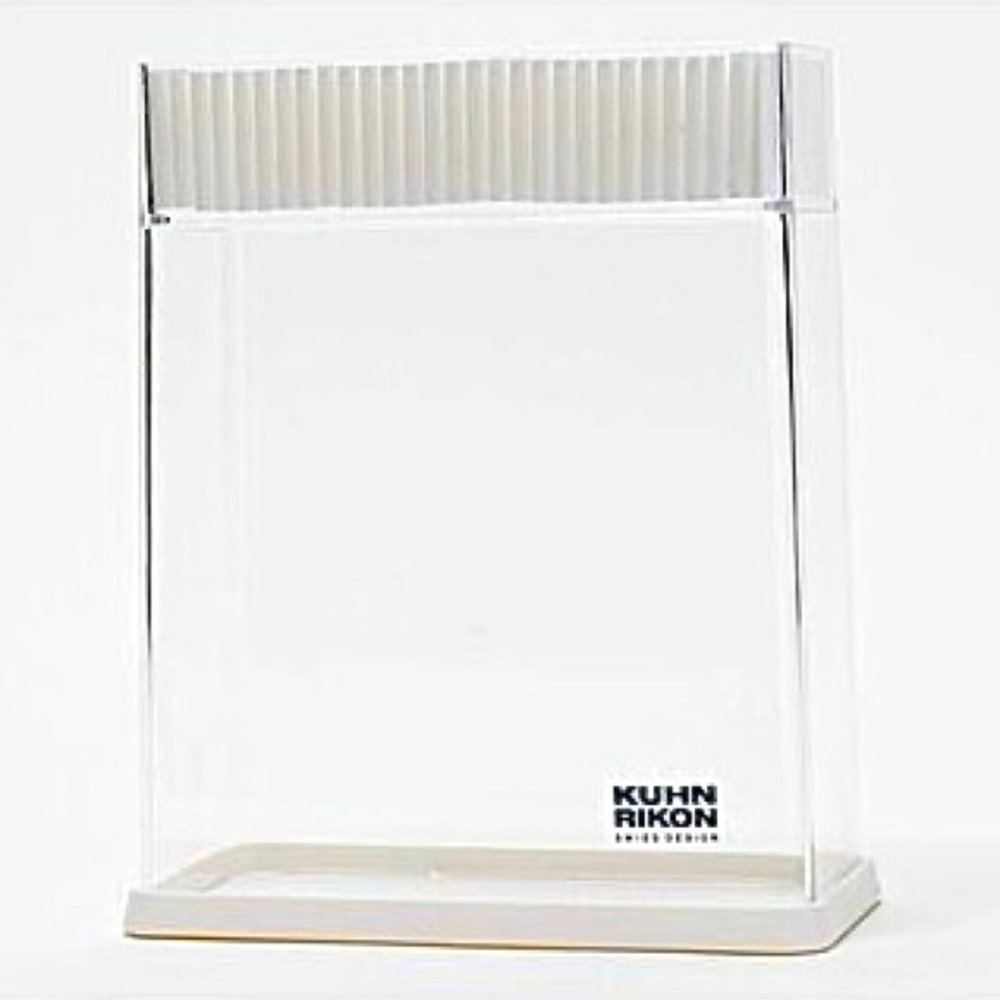 like new: Kuhn Rikon knife holder ~ in white (no box)